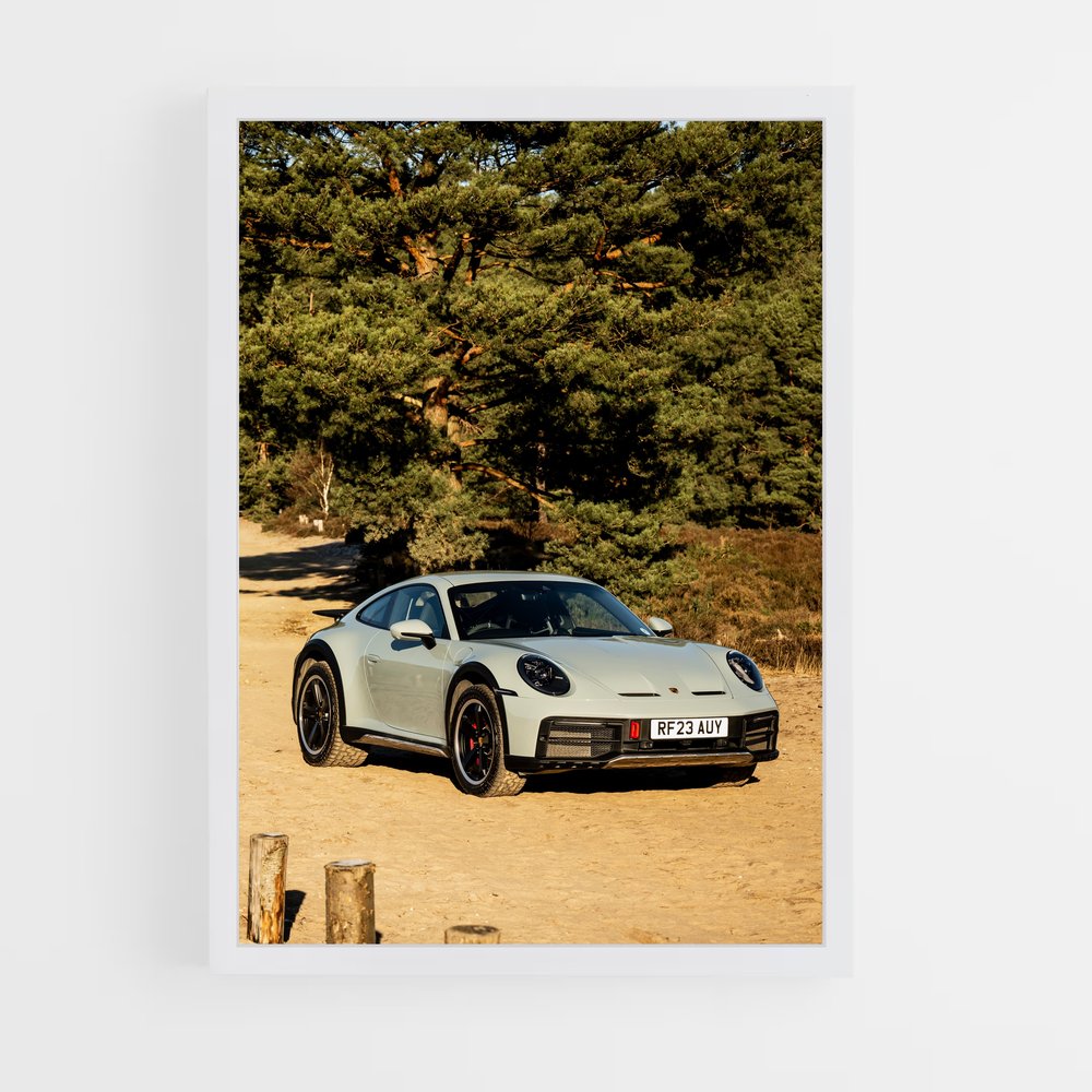 Poster captivant dakar – affiche Porsche (vue 3)
